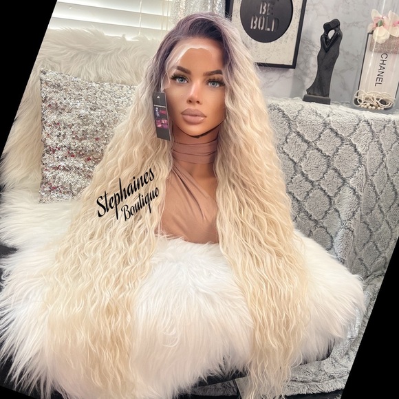 Human Hair Blended Lace Front Wig